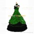 Steampunk Southern Belle Saloon Girls Theater Ruffles Green Dress Evening Gown