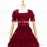 Reenactment Civil War Lace Lolita Recoco Layered Red Ball Gown Dress