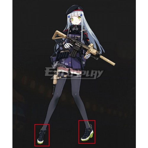 Girls' Frontline HK416 Black Cosplay Shoes