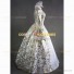 Victorian Style Brocaded Party Ball Gown Fancy Dress Golden