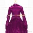 Retro Renaissance Style Pagoda Sleeves Prom Ball Gown Rose Dress