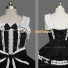 Off Shoulder Sweet Lolita Dress Princess Fairytale Dress Black and White