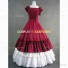 Alice in Wonderland Tiered Fancy Dress Lady Sweet Love Lolita Gown Red