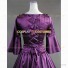 Gothic Punk Reenactment Clothing Theatrical Premium Quality Dress Violet