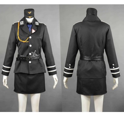 Axis Powers Hetalia Gilbert Weillschmitt Prussia Female Edition Cosplay Costume