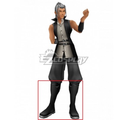 Kingdom Hearts Young Xehanort Black Shoes Cosplay Boots