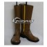 RWBY Yellow Yang Xiao Long Flat Brown Shoes Cosplay Boots