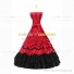 Romantic Southern Belle Marie Antoinette Theater Steampunk Ball Gown Red Dress