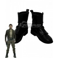 Rogue One: A Star Wars Story Captain Cassian Andor Black Shoes Cosplay Boots