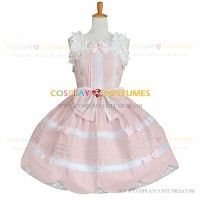 Off Shoulder Sweet Lolita Dress Princess Fairytale Dress Pink