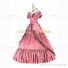 Reenactment Victorian Scarlett O'Hara Rococo Pink Ball Gown Dress