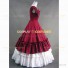 Alice in Wonderland Tiered Fancy Dress Lady Sweet Love Lolita Gown Red