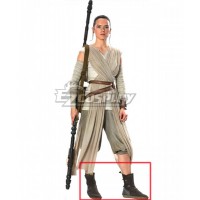 Star Wars: The Force Awakens Rey Deep Brown Shoes Cosplay Boots