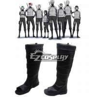 Naruto Kakashi Hatake ANBU Black Ops Black Shoes Cosplay Boots