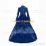 Retro Renaissance Style Pagoda Sleeves Prom Ball Gown Blue Dress