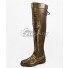 The Legend Of Zelda: Breath Of The Wild Linkle Brown Golden Shoes Cosplay Boots