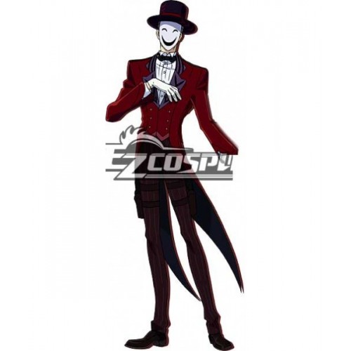 Black Bullet Kagetane Hiruko antagonist Promoter Initiator White Smile Mask Man Cosplay Shoes