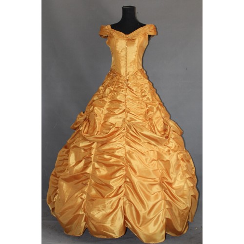 Beauty And The Beast Princess Belle Dress Cosplay Costume B