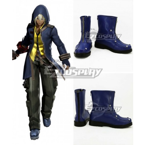 God Eater Soma Schicksal Jinki Blue Cosplay Shoes