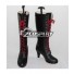 Dangan Ronpa Junko Enoshima Black Shoes Cosplay Boots