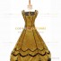 Romantic Southern Belle Marie Antoinette Theater Steampunk Ball Gown Yellow Dress