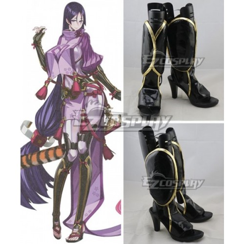 Fate Grand Order Minamoto no Yorimitsu Minamoto no Raikou Black Shoes Cosplay Boots