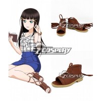 Love Live! Sunshine!! Kurosawa Dia Brown Cosplay Shoes