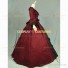 Herrlich Victorian Fancy Prom Stage Wedding Formal Dress Burgundy