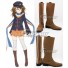 AntiMagic Academy The 35th Test Platoon Taimadou Gakuen 35 Shiken Shoutai Nikaido Mari Brown Shoes Cosplay Boots