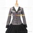 Civil War Country Lolita Victorian Masquerade Theme Grey Ball Gown Dress