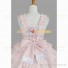 Sleeveless Sweet Love Lolita Dress Ruffle Tiered Bow Dress Pink