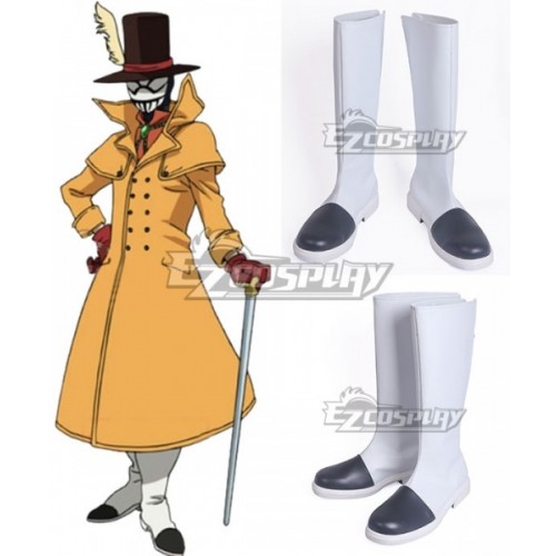 My Hero Academia Boku No Hero Akademia Mr. Compress Atsuhiro Sako White Shoes Cosplay Boots