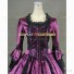 Deluxe Renaissance Queen Elizabeth I Medieval Satin Dress Purple