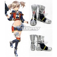 Sword Art Online : Fatal Bullet Ayano Keiko Silica Silver Black Shoes Cosplay Boots