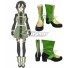 Sword Art Online Ordinal Scale Asada Shino Sinon Movie Green Shoes Cosplay Boots