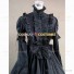 Black Renaissance Faire Court Regal Queen Gothic Punk Reenactment Clothing Dress