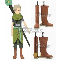 Naruto Yagura Light Brown Shoes Cosplay Boots