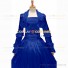 Gothic Lolita Victorian Rococo Stage Long Luxury Royal Blue Dress Ball Gown