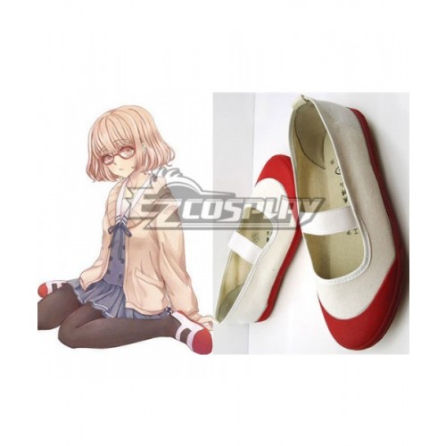 Beyond the Boundary Kyokai no Kanata Kuriyama Mirai School Cosplay Red Shoes