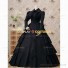 Victorian Lolita Vintage Ball Gown Prom Little Women Royal Dress Black