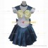 Sailor Uranus Haruka Tenoh Cosplay Costume Halloween Dark Blue Party Dress for Girls