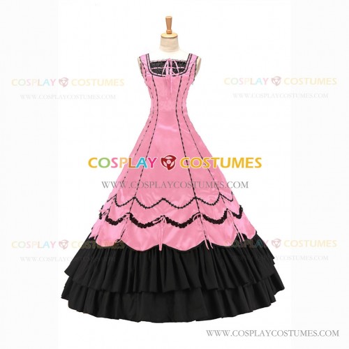 Romantic Southern Belle Marie Antoinette Theater Steampunk Ball Gown Pink Dress