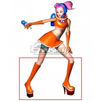 Space Channel 5 Ulala Orange Shoes Cosplay Boots