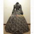 Deluxe Victorian Style Faire Queen Floral Gown Dress Dark