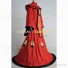 Menace Queen Padme Amidala Cosplay Costume for Star Wars Red Ruffles Dress