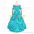 Classic Victorian Steampunk Ruffles Herrlich Sky Blue Ball Gown Dress