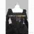 Solid Color Black Gothic Lolita Dress Tiered Wide Sleeve Lace Dress