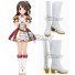 The Idolmaster Cinderella Girls: Starlight Stage Uzuki Shimamura White Shoes Cosplay Boots