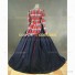 Civil War Style Tartan Ball Gown Reenactment Theater Clothing