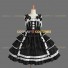 Sleeveless Sweet Love Lolita Dress Ruffle Tiered Bow Dress Black